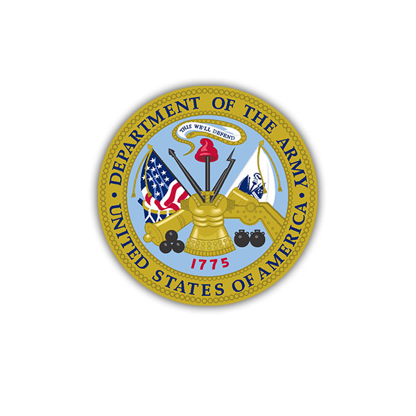 Sticker United States Department of the Army Seal 7x7cm A1661