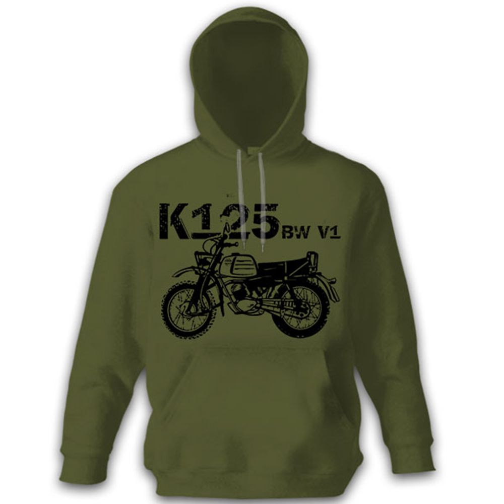 K125 BW V1 Bundeswehr Motorrad Kradmelder Bike Oldtimer  Kapuzenpullover #13446