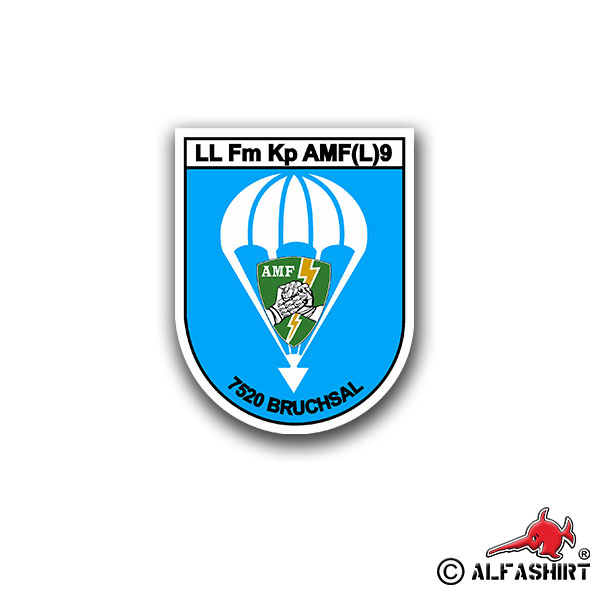 Sticker LL FM Kp AMF (L) 9 Luftlandfernerdekompanie 9 7x5cm A1585