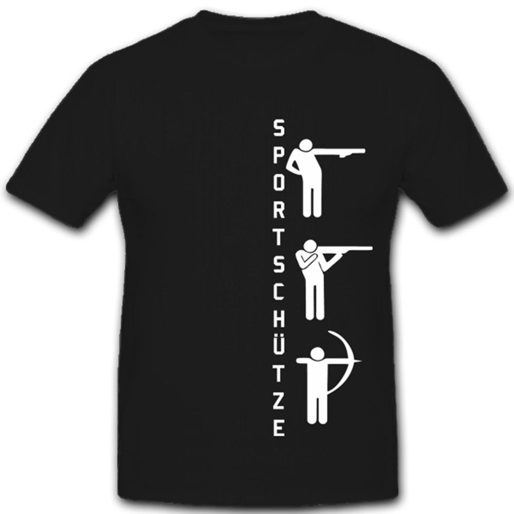 Sportschützen Pistole Gewehr Bogen Pfeil Schießsport Luftgewehr - T Shirt #4269