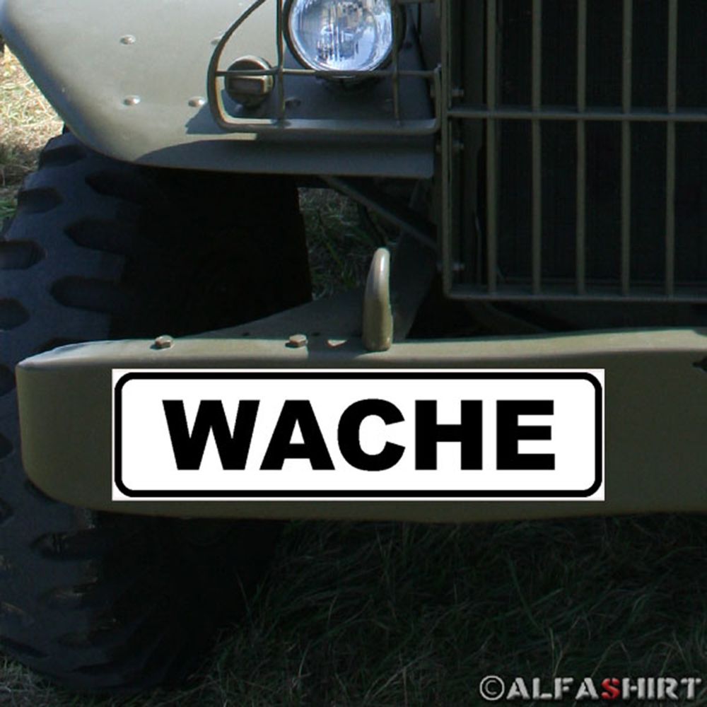 Magnetschild Wache Streife KvD OvWA Torposten Soldaten Dienst Bundeswehr #A366