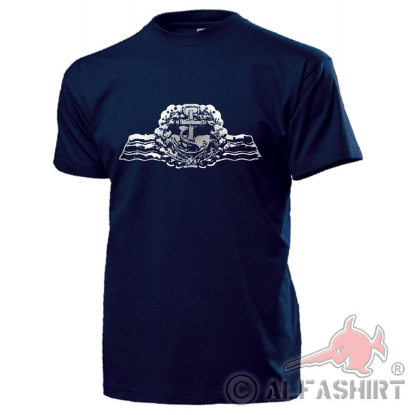 BW Marines Insignia Sailor BW Action Badge Navy T-Shirt # 17806