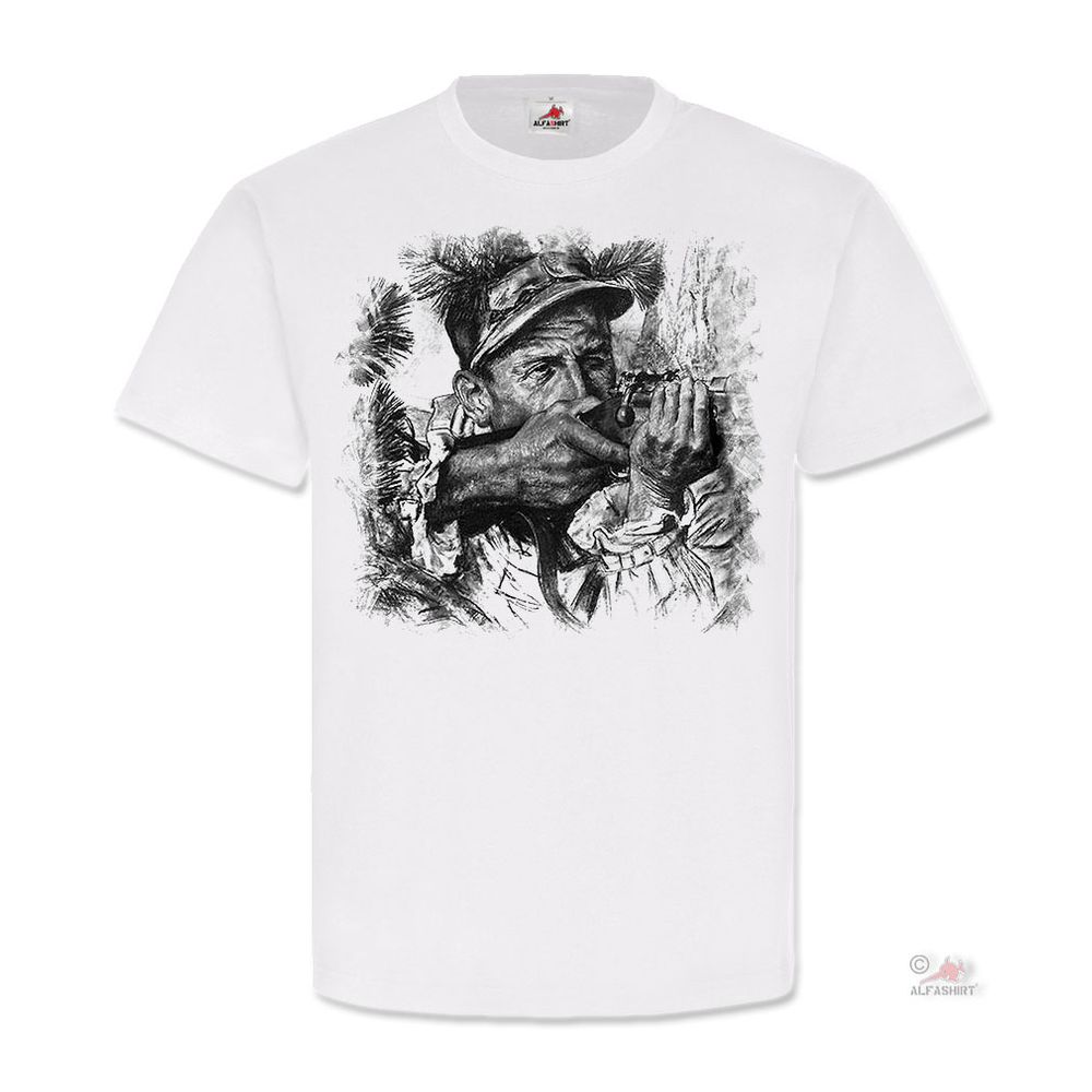 Gebirgsjäger Scharfschütze Narvik GebJg Stand Karabiner 98K Alpen T Shirt#20188