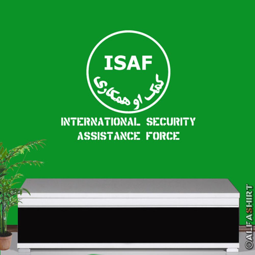 ISAF international security assistance force Security Wall Decal 45x37cm # 7123