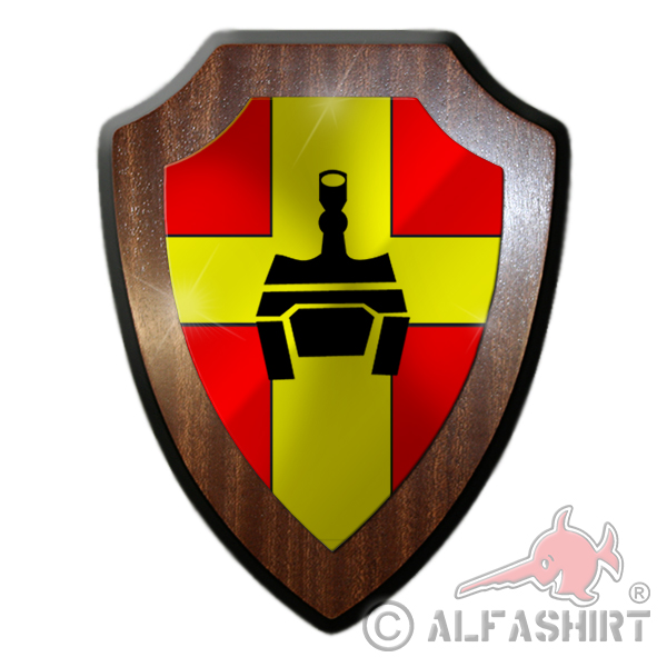 Heraldic shield PzArtBtl 195 Panzer Battalion unit Bundeswehr Münster # 25693