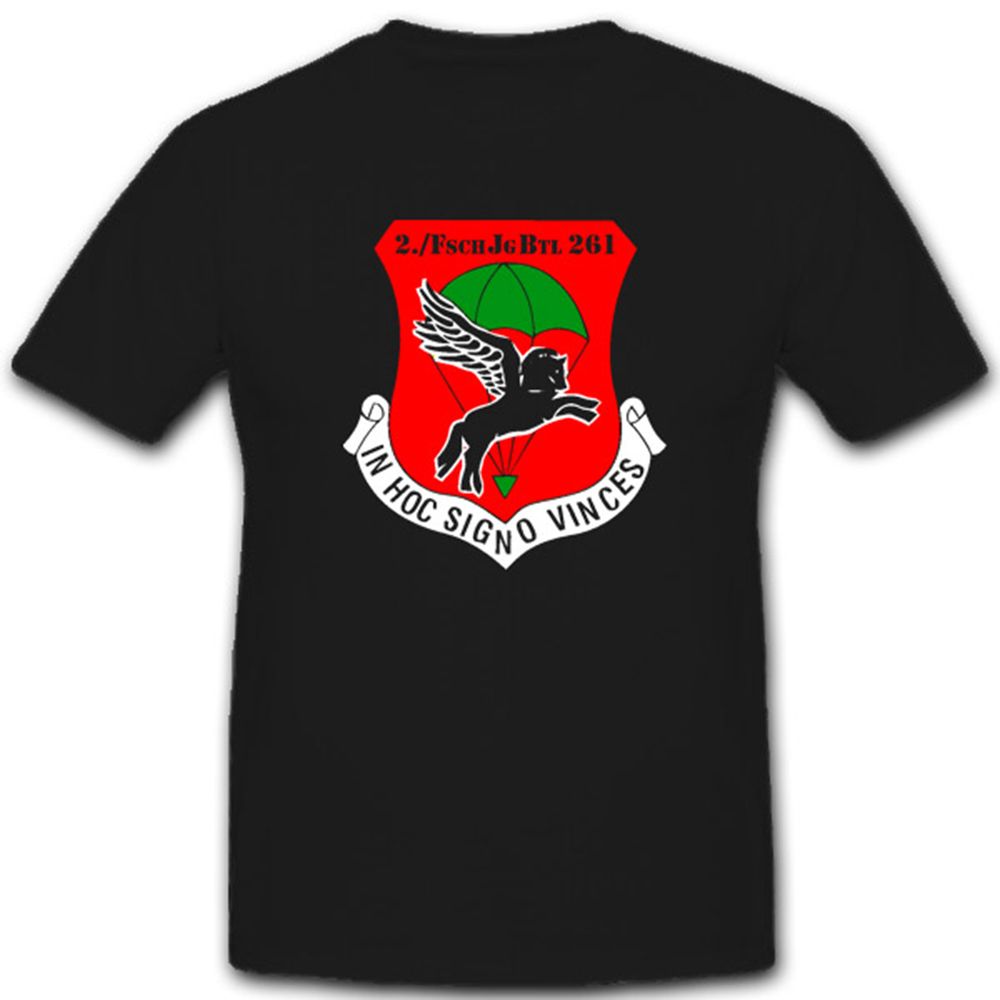 2 FschJgBtl 261 Fallschirmjäger Btl Einheit Militär Bundeswehr - T Shirt #16751