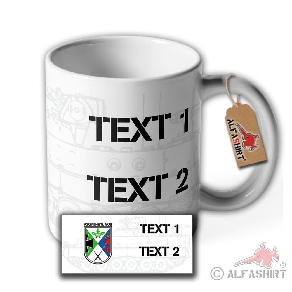 Tasse PzGrenBtl 908 Panzergrenadierbataillon Brigade 41 #39398
