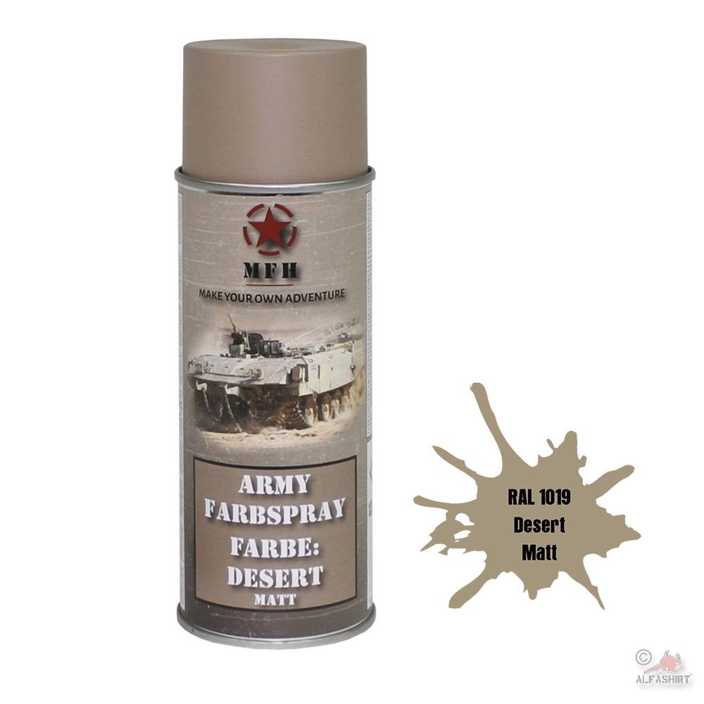 Army Farbspray RAL 1019 Desert Matt Graubeige Militär Restaurieren Farbe#31725