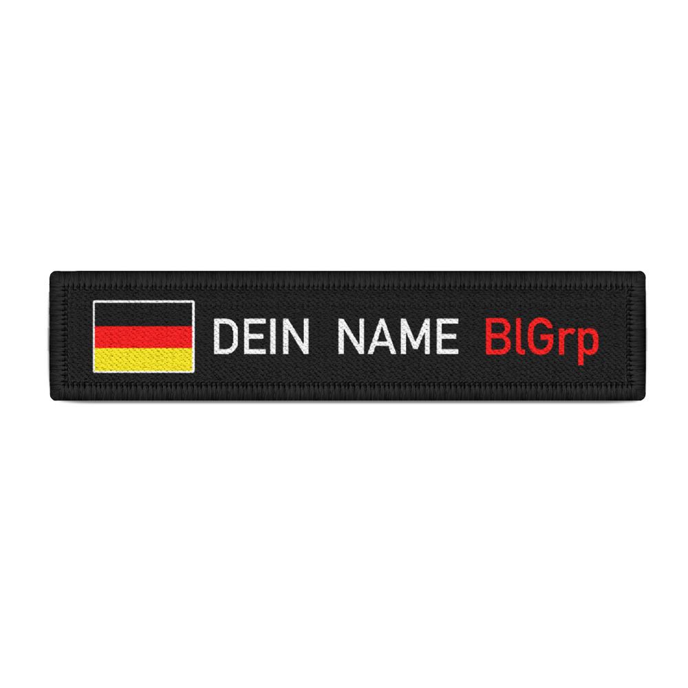 Patch Schwarz Weiß Blutgruppe BlGrp Uniform Arbeitskleidung Soldat #45376