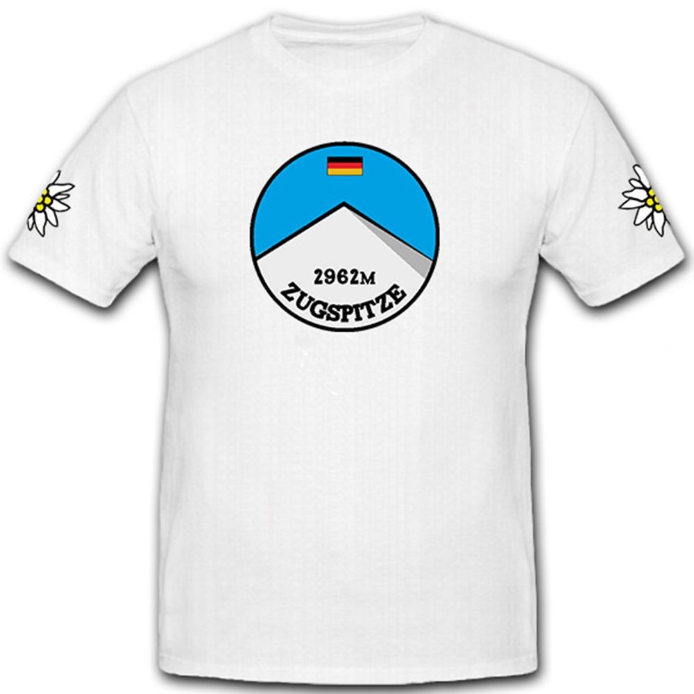 Zugspitze highest mountain summit in Germany's Wettersteingebirge - T-shirt # 11139