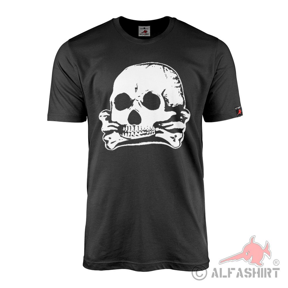 Hussar Skull Prussia Life Guard Regiment Badge T-Shirt #44476
