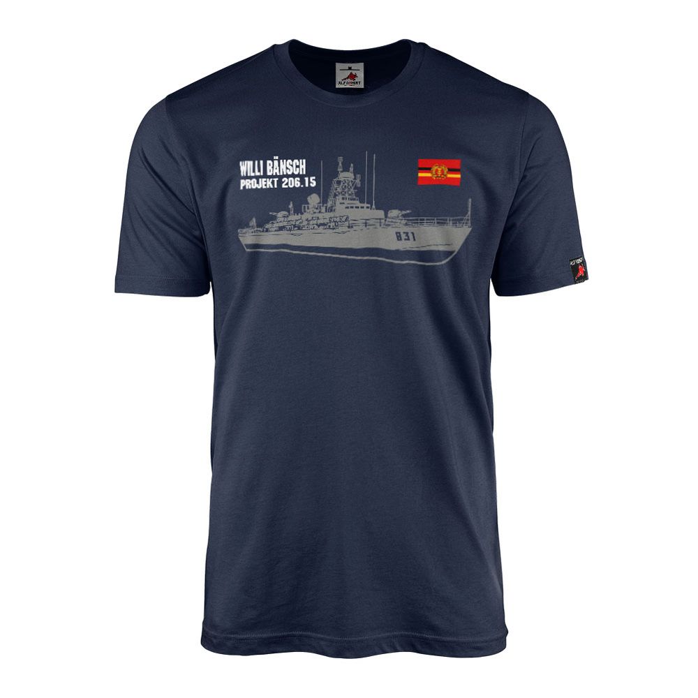 T-Shirt S-Boot Willi Bänsch 831 Volksmarine DDR Torpedoschnellboot Typ  #47627