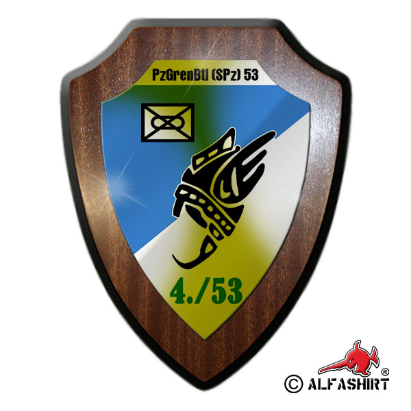Wappenschild 4 PzGrenBtl Spz 53 Fritzlar Panzergrenadierbataillon Kp #17268