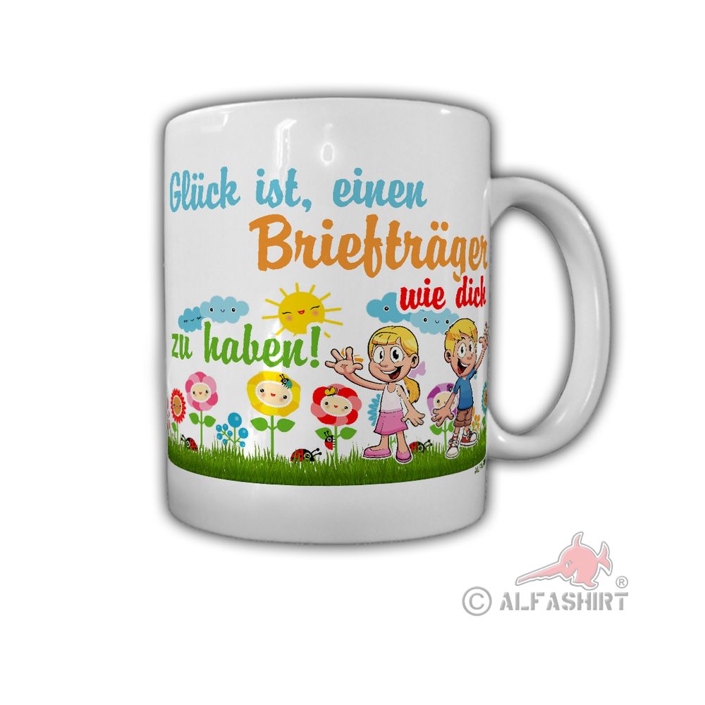 Glück ist einen Briefträger wie dich zu haben Post Geschenk Kaffee Becher #27339
