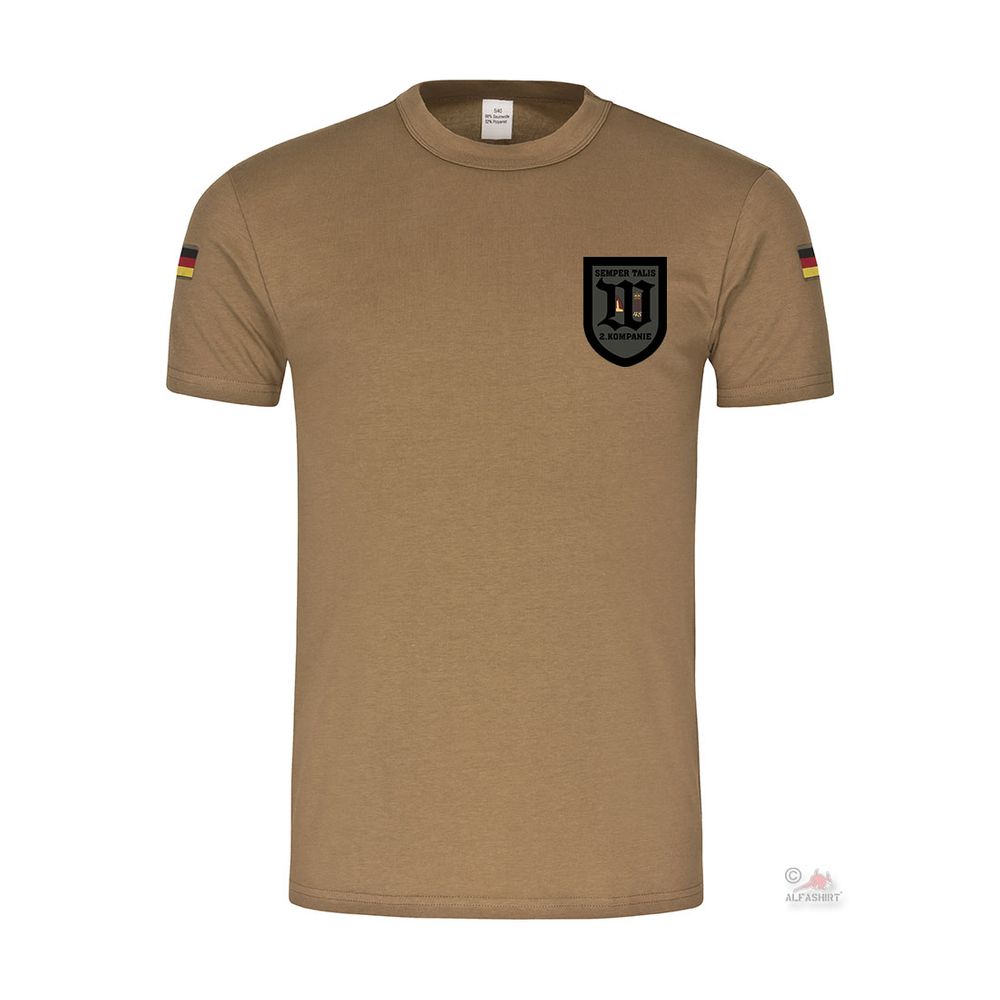BW Tropen 2 WachBtl Kompanie Wachbataillon Bundeswehr Wappen T-Shirt#32221