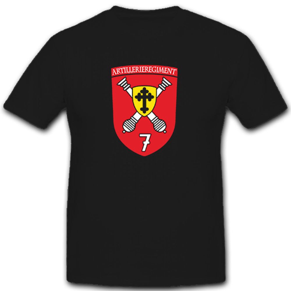 Artillerieregiment 7 Bundeswehr Militär Wappen Abzeichen  - T Shirt #8160
