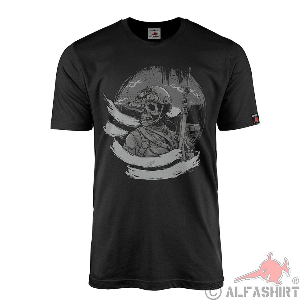 T-Shirt Tactical Operator Post-apocalyptic soldier Skeleton warrior #45361