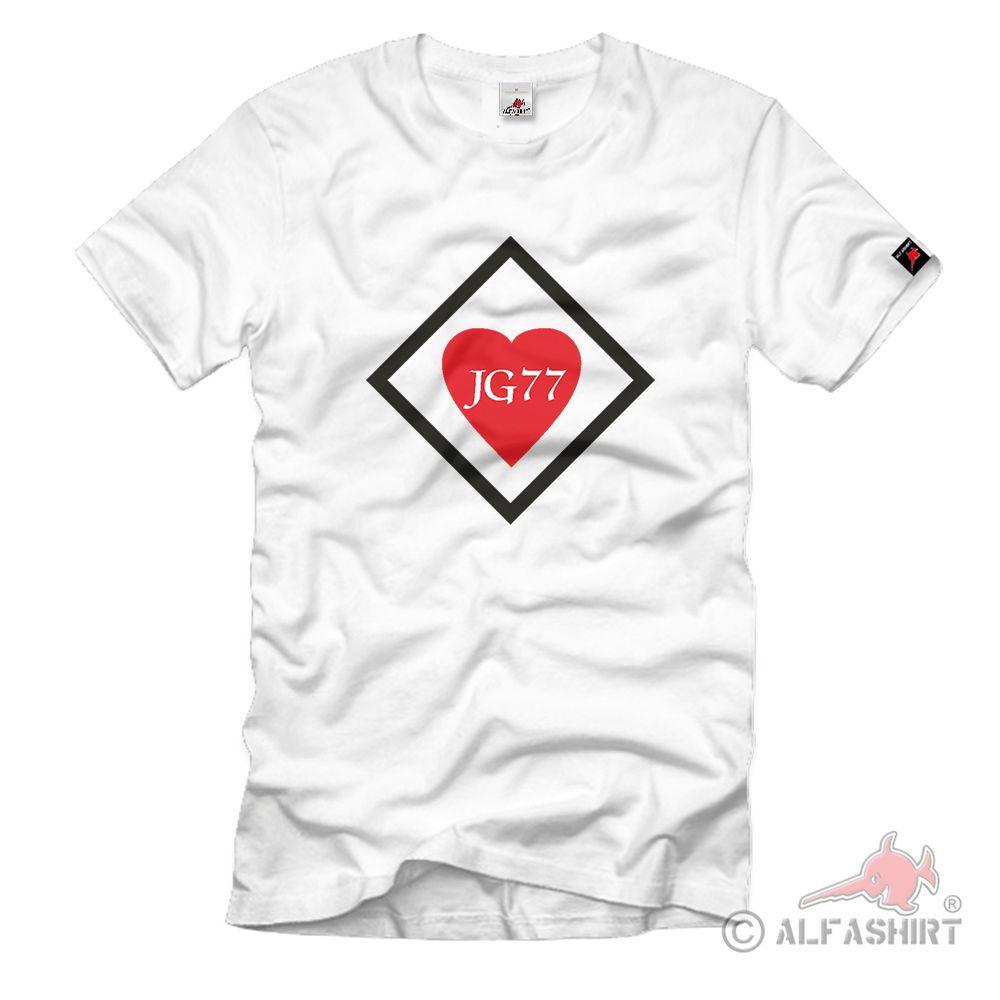 JG77 Ace of Hearts 2 Jagdgeschwader Aircraft Operation Air Force - T Shirt # 742