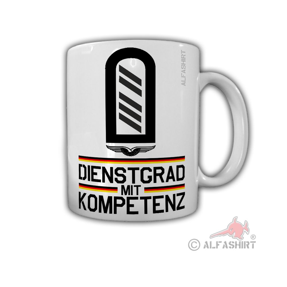 Oberstabsgefreiter rank OStGef rank BW military coffee cup # 29000