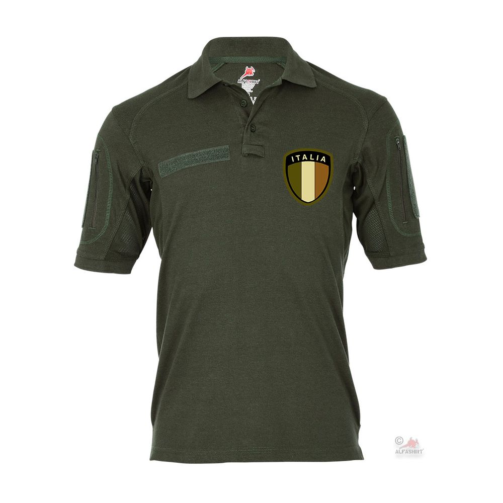 Tactical Poloshirt Alfa ITALIA Itanlian Italiano Logo Tropen Camo Armee #18984