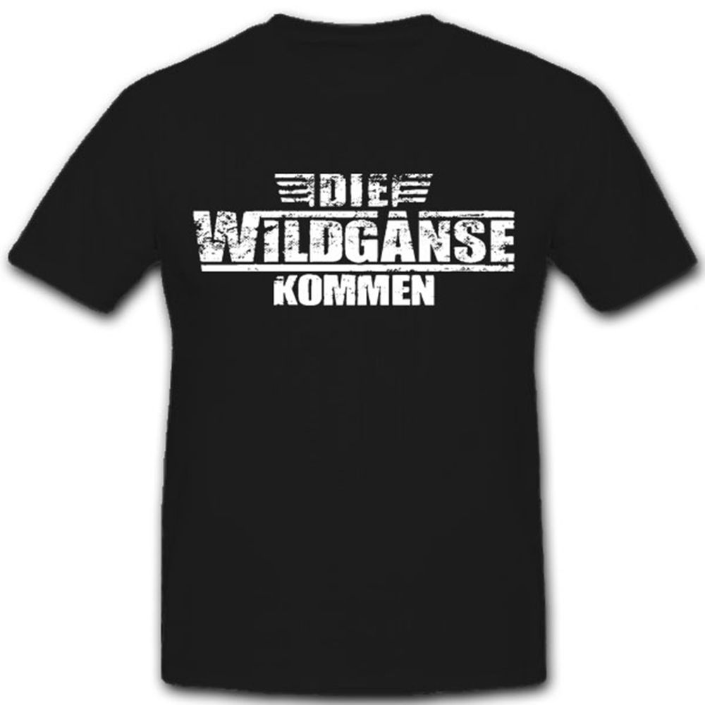 DIE WILDGÄNSE KOMMEN-Söldner Kult Film Afrika Fallschirmjäger - T Shirt #7688