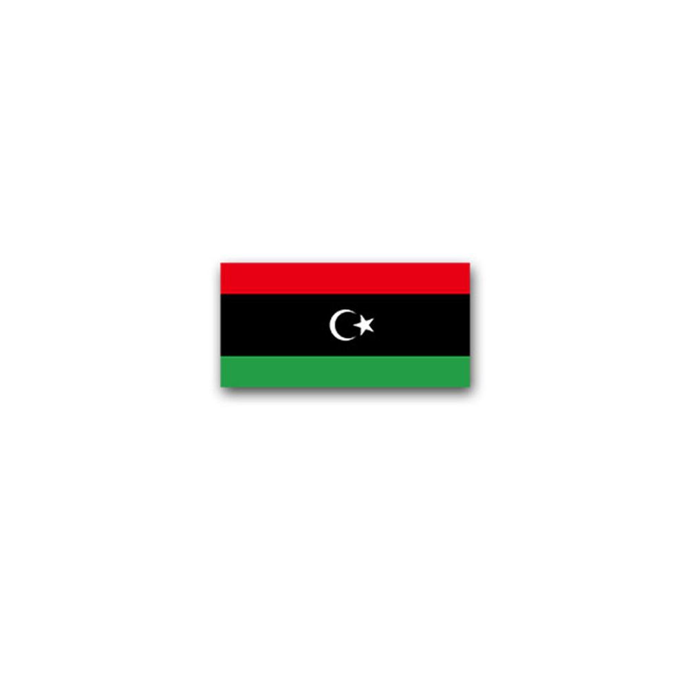 Aufkleber/Sticker Libyen Flagge Staat Nordafrika Arabisch Tripolis 7x3,5cm A3001