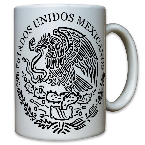 Seal of Mexico 2 Estados Unidos Mexicanos Spanisch Segler - Tasse #10485 T