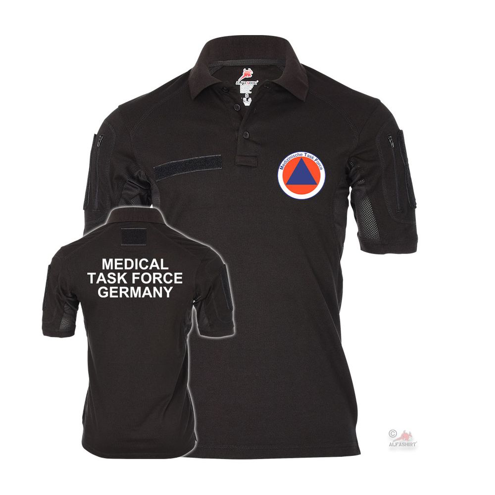 Tactical Poloshirt sw MTF Medical Task Force Germany Medizinische #43604