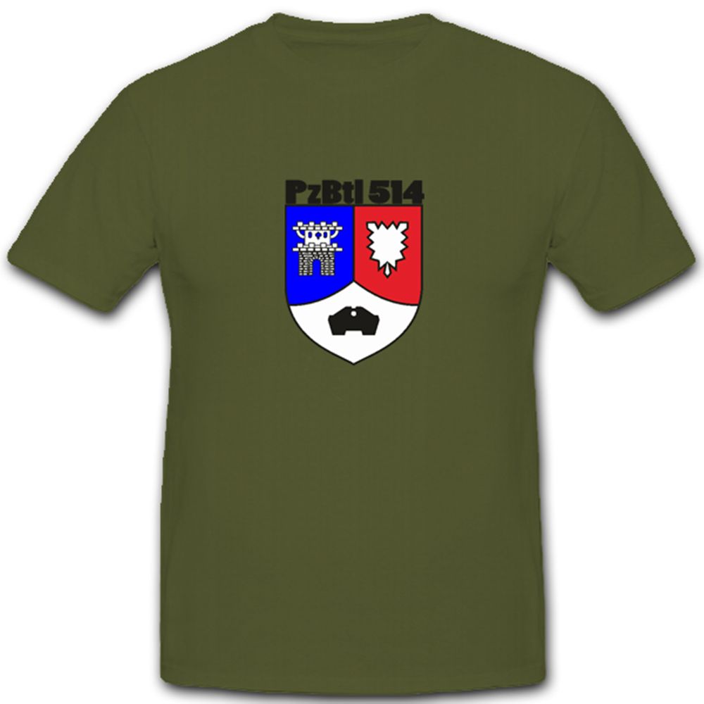 PzBtl 514 Panzerbataillon Panzer Bataillon Wappen T Shirt #4693