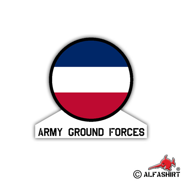 Sticker Army Ground Forces US Army USA America Coat of Arms 7x7.5cm A1092