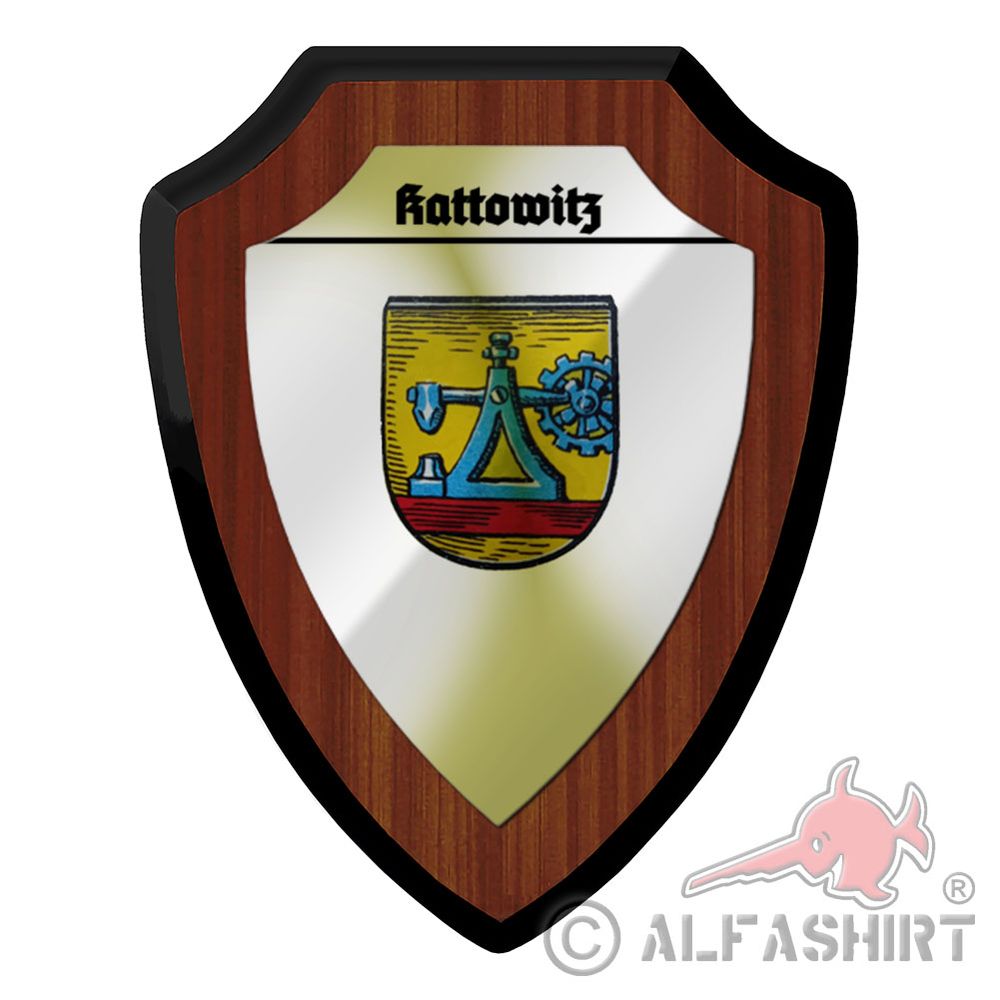 Wappenschild Kattowitz Katowice Schlesien Krakau Oberschlesien Silesia #42687