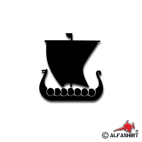 Sticker Telemark Bataljon Viking Ship Dragon Boat 10x7cm A2621