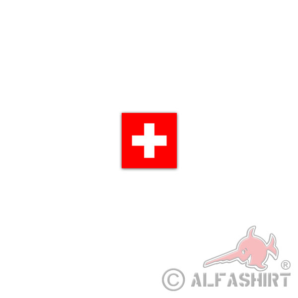 Aufkleber/Sticker Schweiz Flagge Schweizerische Eidgenossenschaft 7x7cm A3021