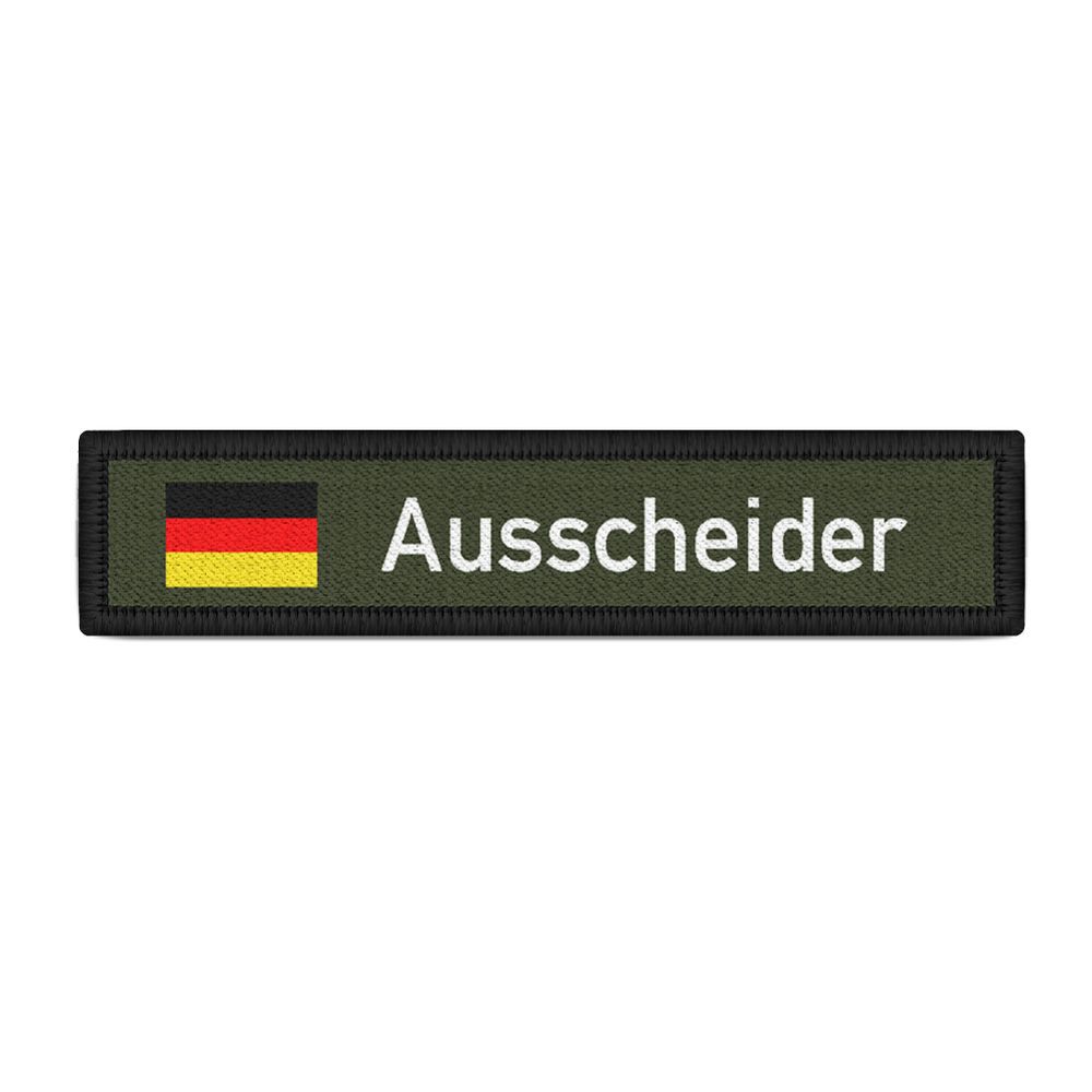 Ausscheider Abgänger DZE Dienstzeit Ende SaZ Uniform Namensschild Patch #26691