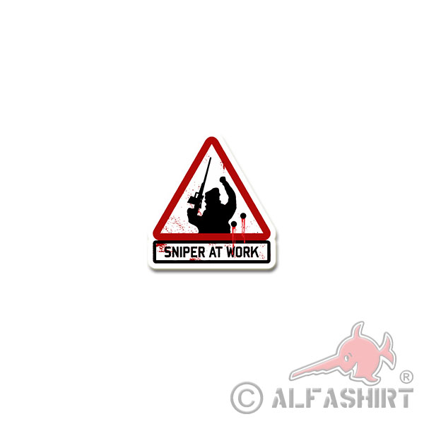 Sniper At Work TYP2 Aufkleber Sticker Scharfschütze Heckenschütze 7x7cm #A4173