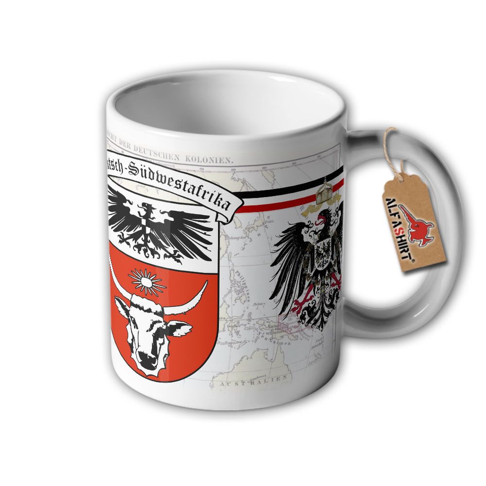 Tasse Deutsche Kolonie Südwestafrika Afrika Schutzrtruppen Wilhelm Schutz #32623