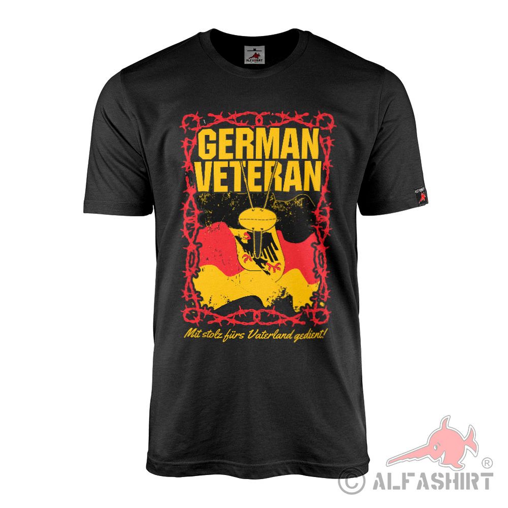 German Veteran Bundeswehr Soldier Proudly Served Service Time T-Shirt 43394