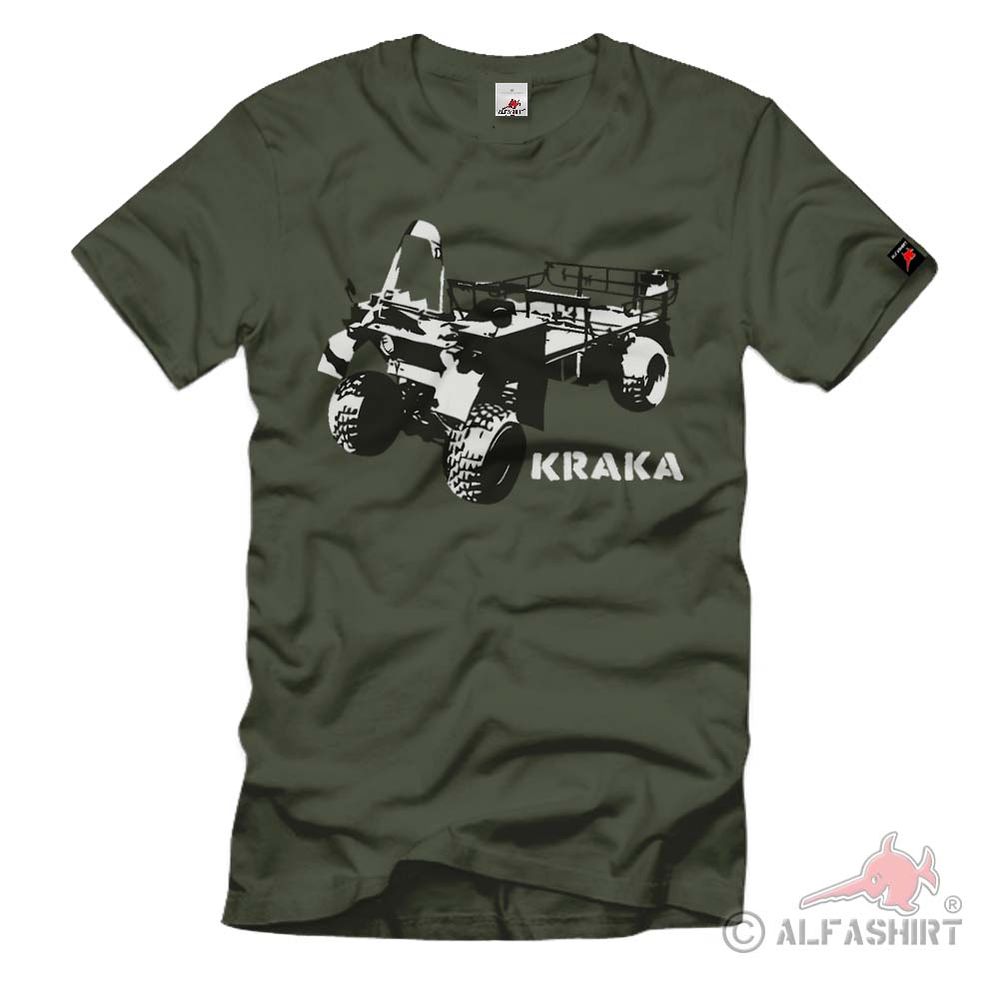 Kraka Faun Quad Fallschirmjäger  Fahrzeug Bundeswehr Militär T Shirt #176
