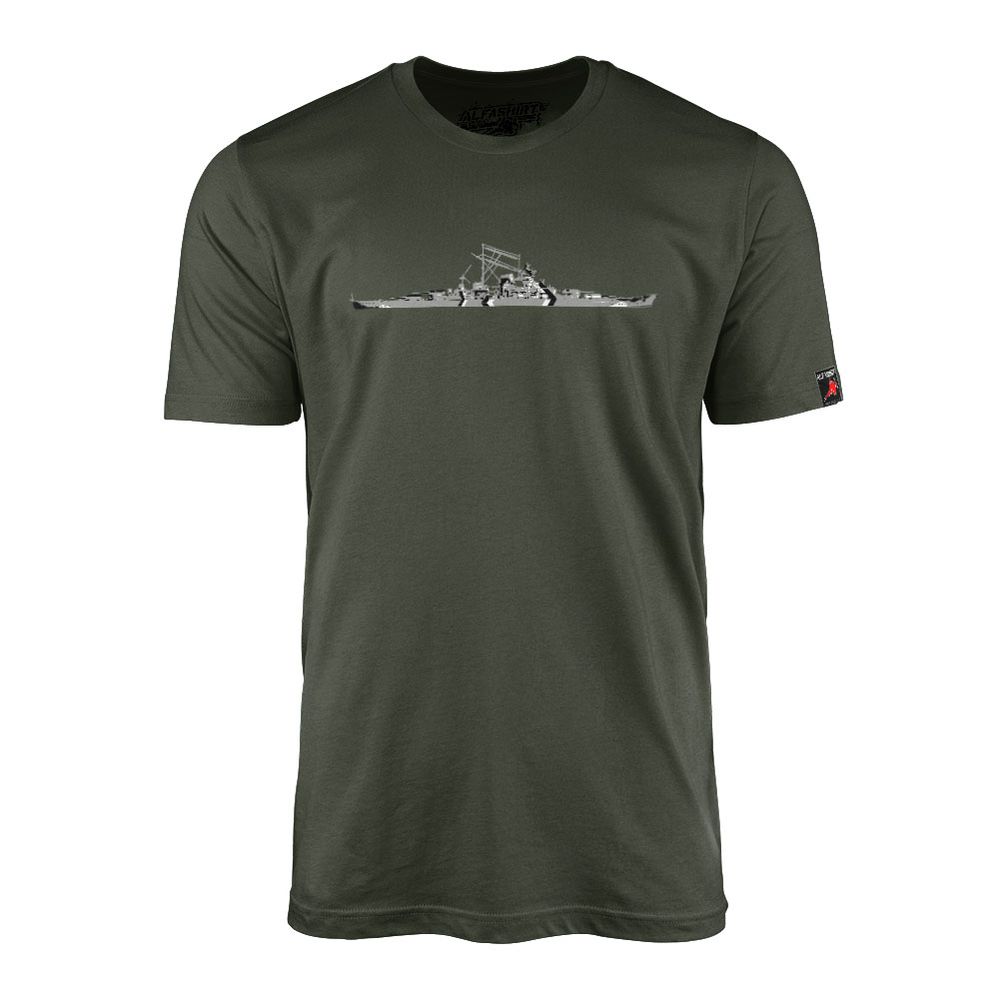 Battleship Bismarck Navy Ship Boat - T Shirt # 10435