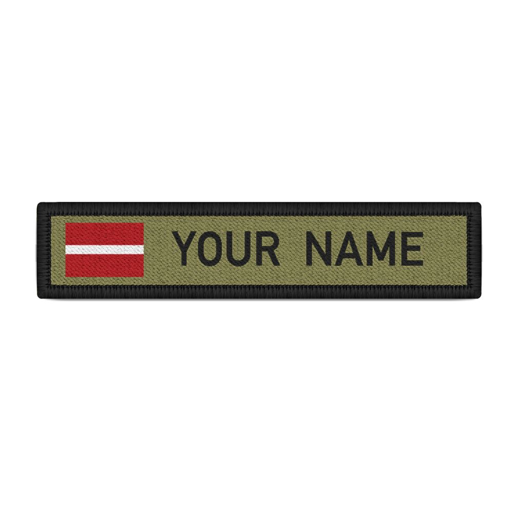 Namenspatch Lettland Name Landesflagge Latvija Republika Riga Baltikum #25240