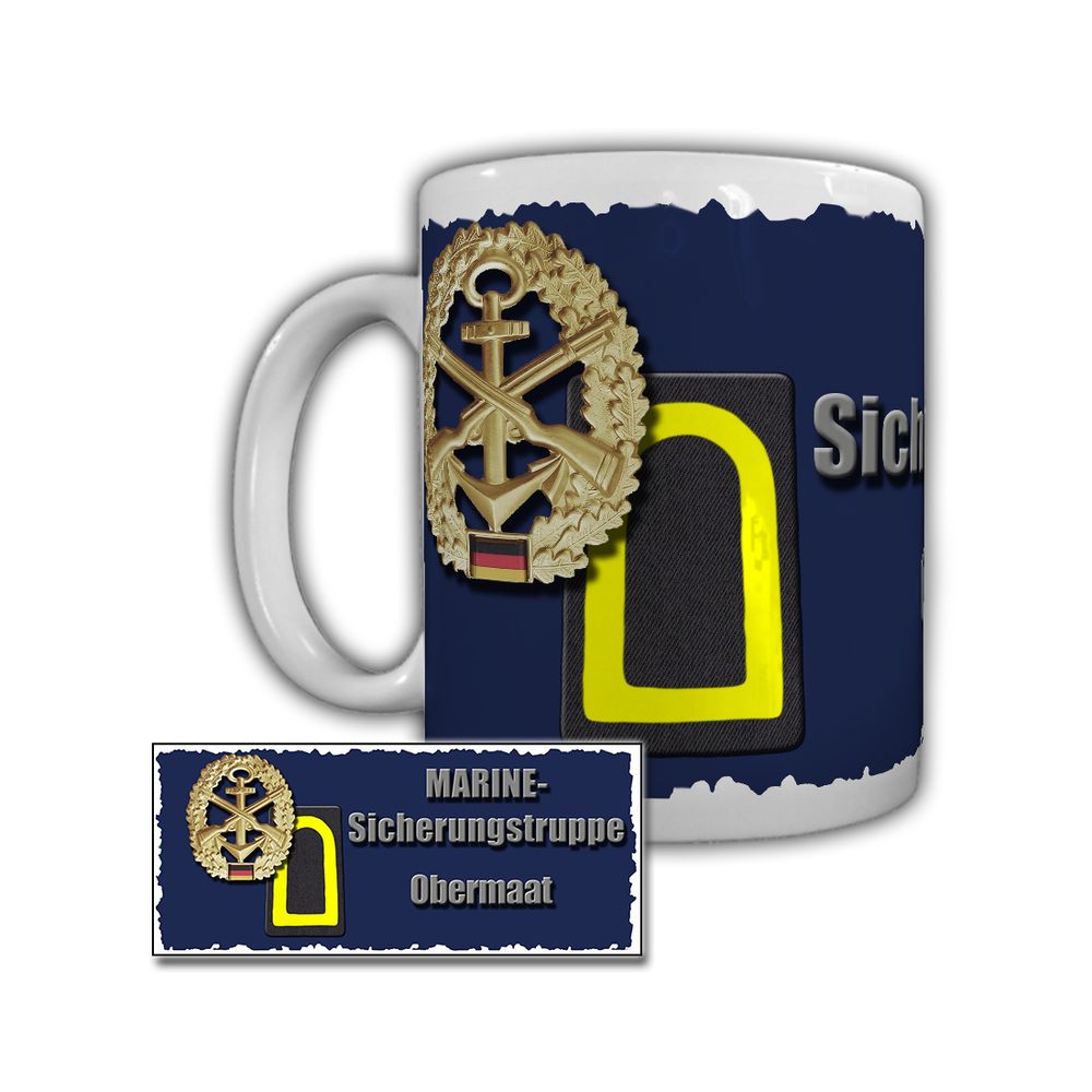 Tasse Marine Sicherungstruppe Obermaat Minensuchboot Bundeswehr #29327