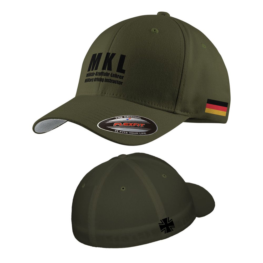 Flexfit Cap Olive MKL Military Driver Instructor German Armed Forces #47579