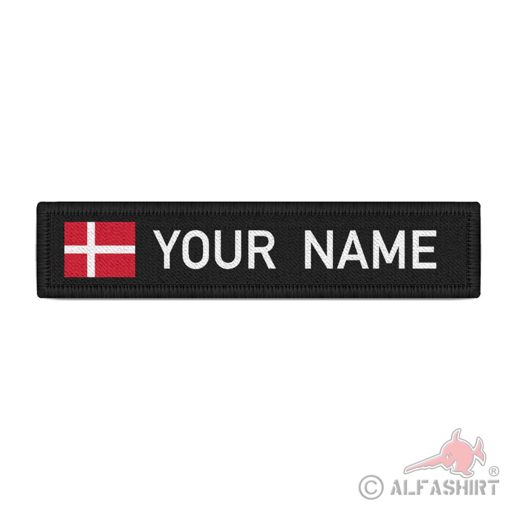 Namenspatch Dänemark Danmark Kopenhagen Name Landesflagge land #38667