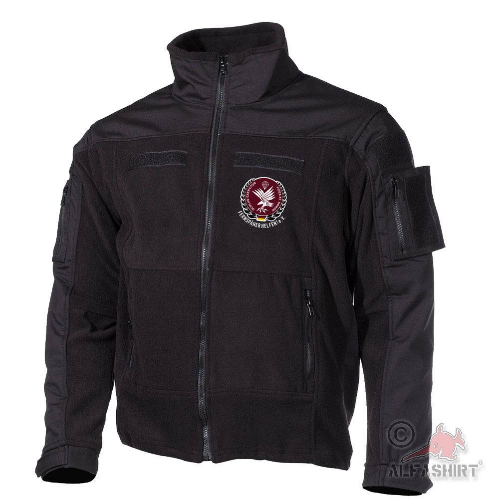 Fleece Jacke Gestickt Fernspäher helfen! e.V. #46287