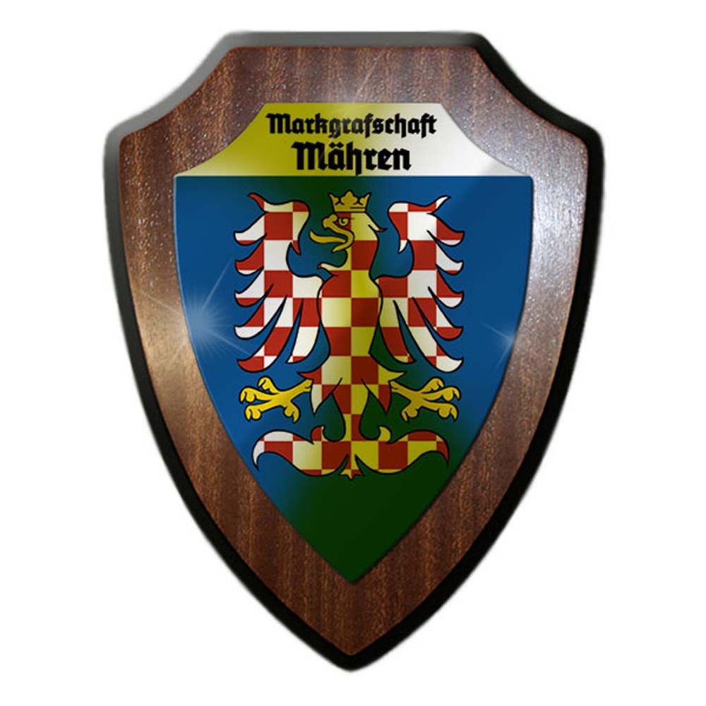 Wappenschild Markgrafschaft Mähren Heimat Abzeichen Adler tschechisch #24771