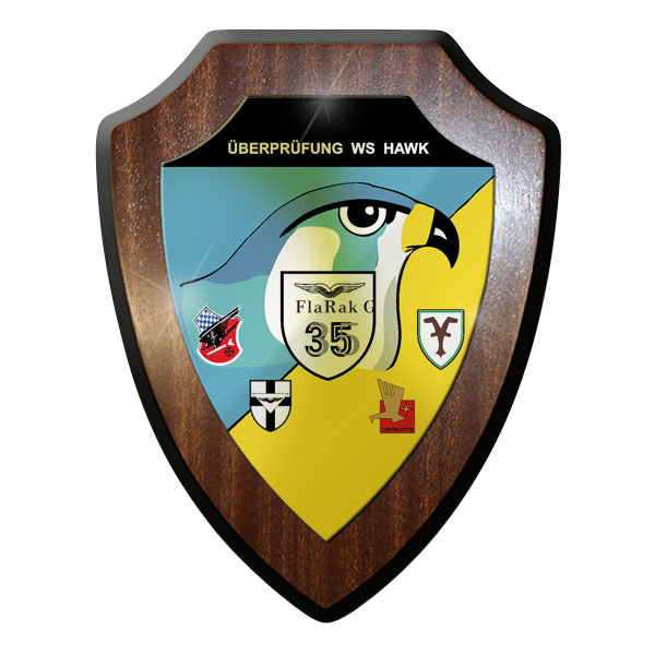 Wappenschild / Wandschild - Überprüfung WS Hawk Luftwaffe Bundeswehr #11883