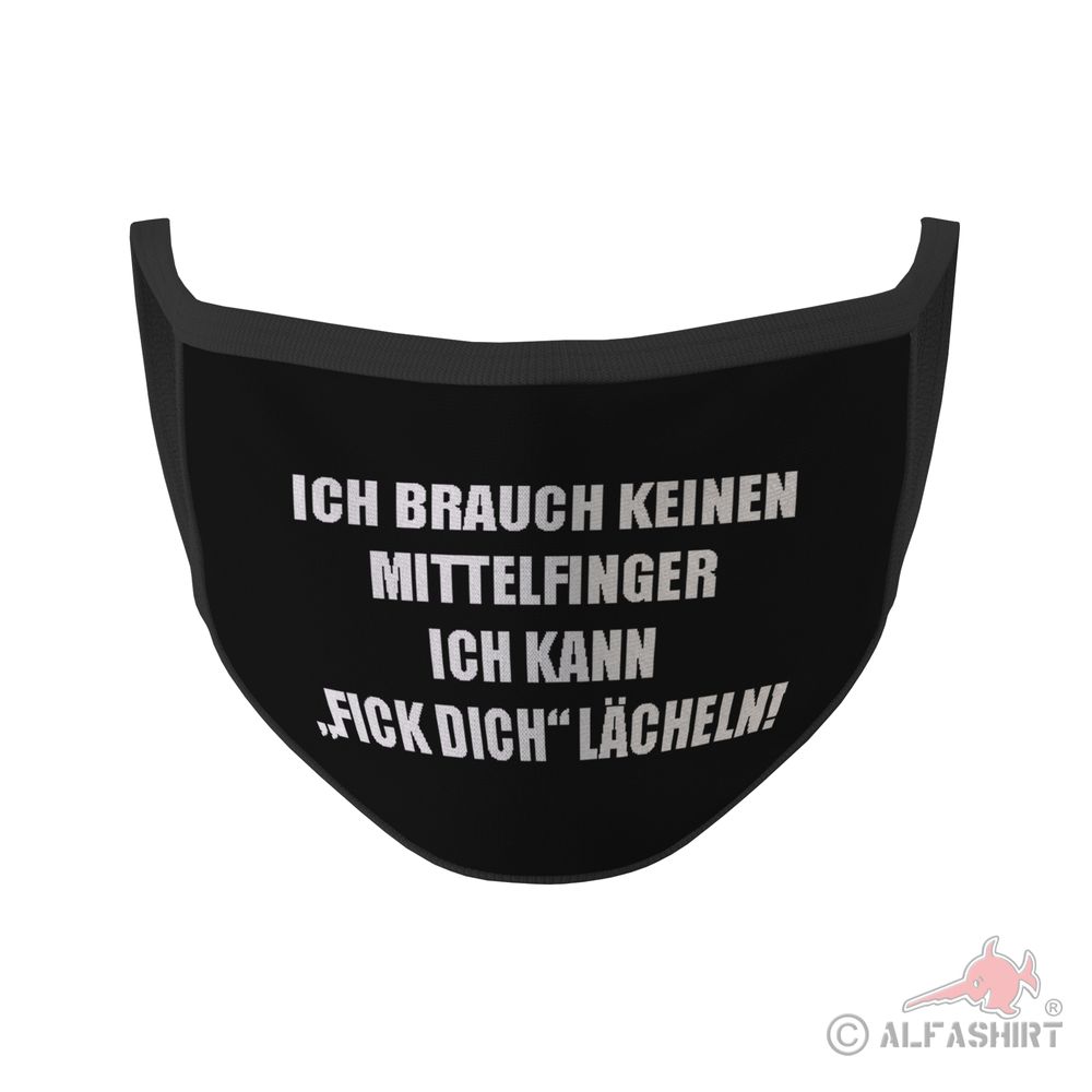 Mouth Nose Mask Middlefinger needed Fuck You Smile Status Symbol Fun # 35269