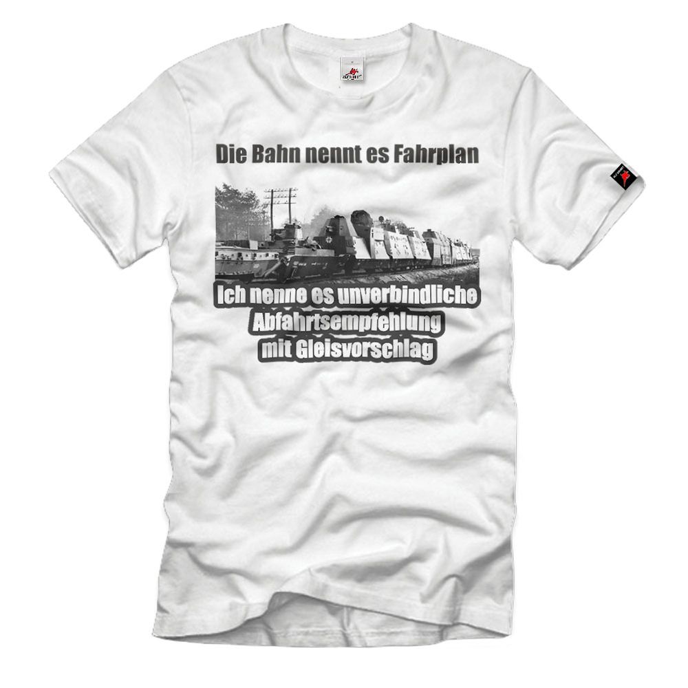 Die Bahn Fahrplan unverbindliche Abfahrtsempfehlung Gleisvorschlag T-Shirt#34634