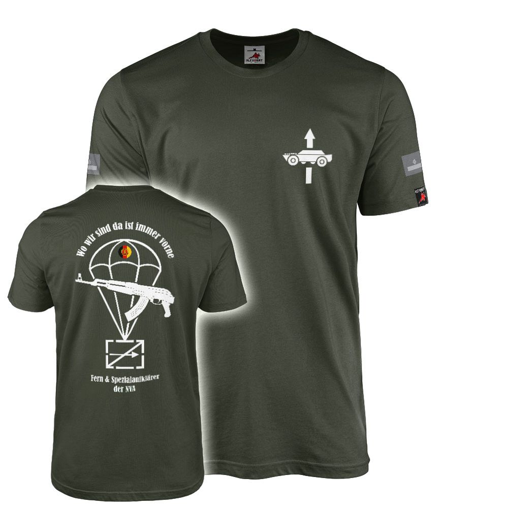 T-Shirt GDR NVA Long-Range Reconnaissance Special Reconnaissance People's Army Paratroopers #41790