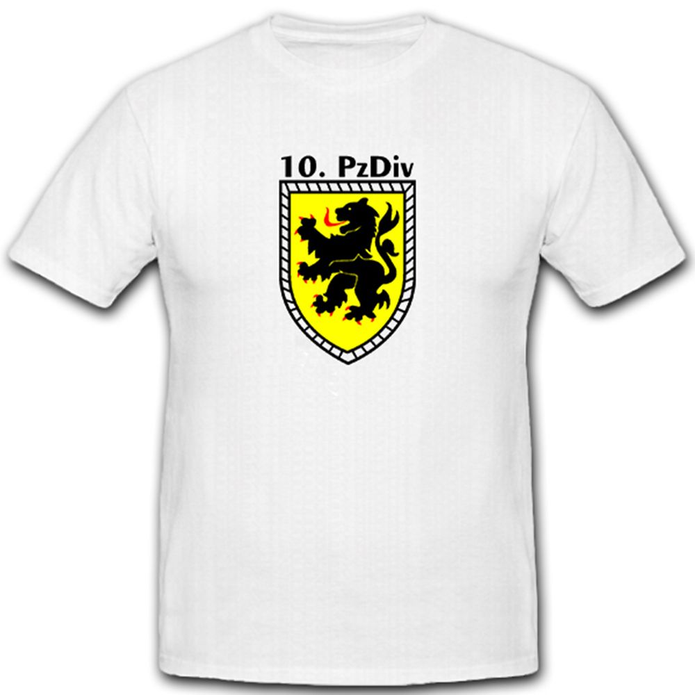 10. PzDiv Panzerdivision Division Heer Bundeswehr Bw Löwendivision T Shirt #5334